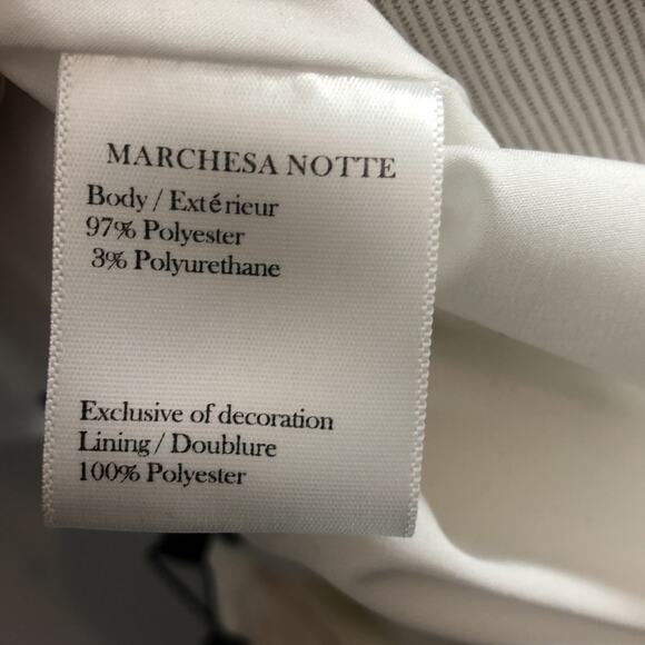 Share Marchesa Notte White Cap Sleeve Dress Gown Size 6 NEW - Picture 12 of 12